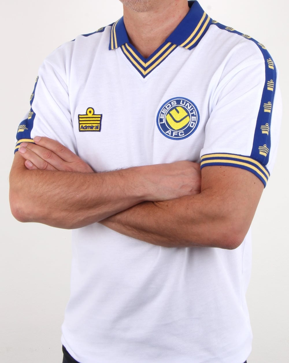 Leeds United 1978 Admiral Fußballtrikot Weiß