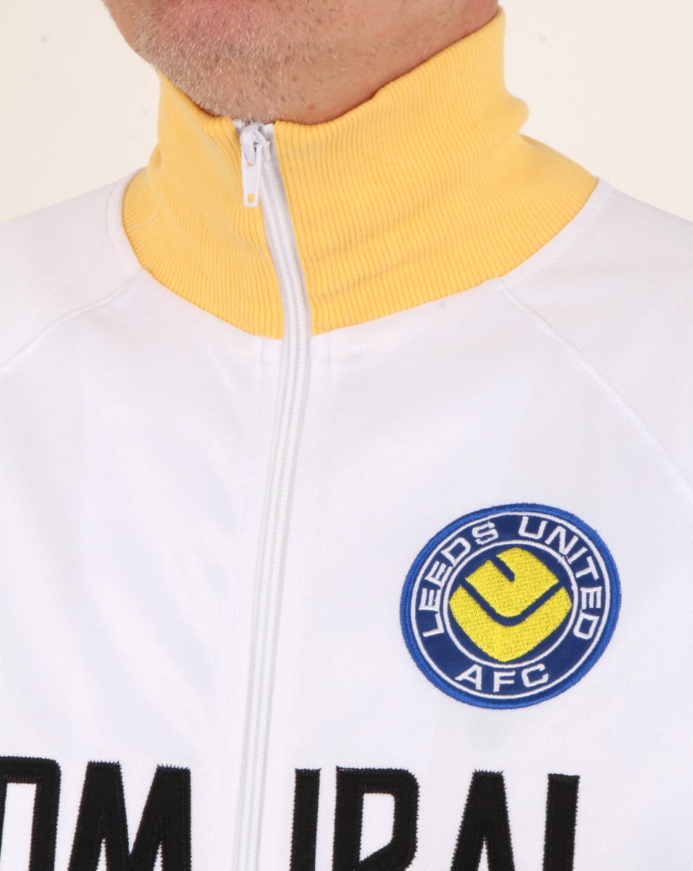 Leeds United 1978 Admiral Retro Track Top White