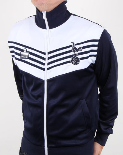 Tottenham 1978 Admiral Trainingsjacke Marineblau/Weiß