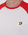 Lyle And Scott Raglan Ringer T-shirt Seashell White Marl