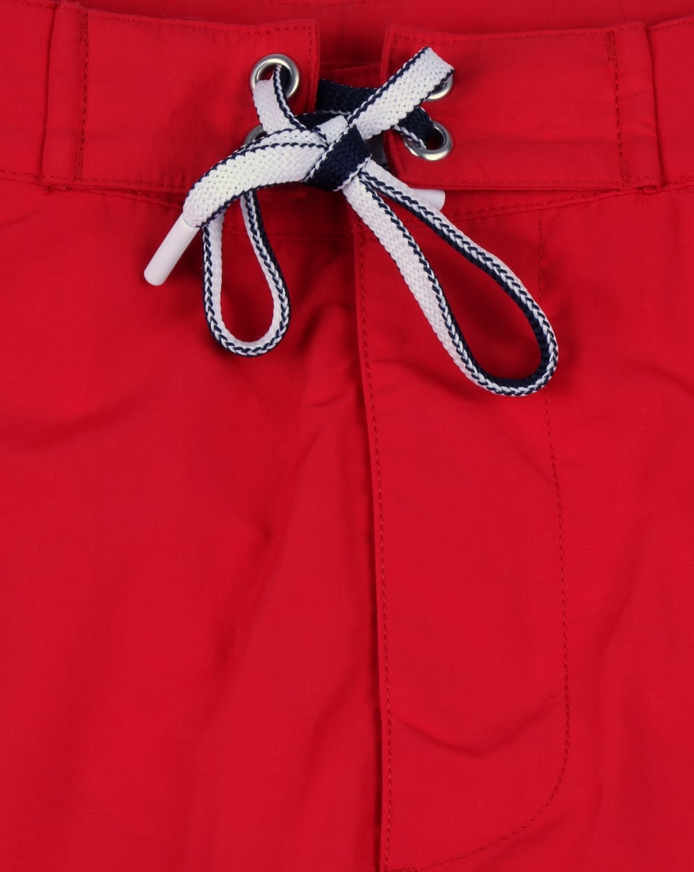 Lacoste Logo Lettering Swim Shorts Red