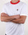 Fila Vintage Pinstripe T Shirt White/navy/red