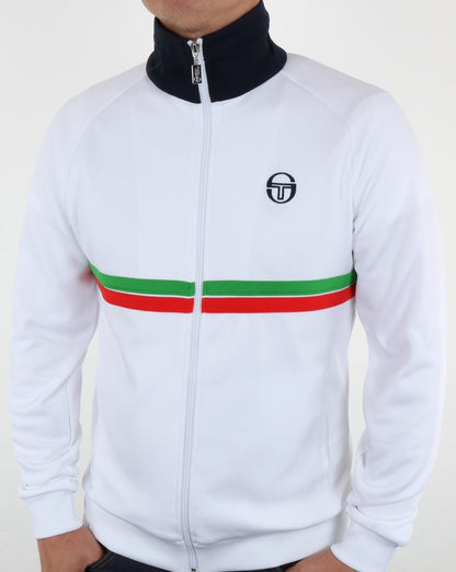 Sergio Tacchini Dallas Trainingsjacke Weiß/Grün/Rot