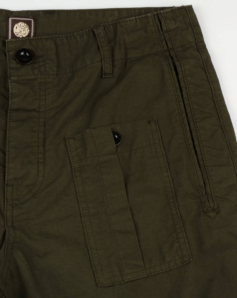 Pretty Green – Rockwood – Cargo-Shorts in Khaki