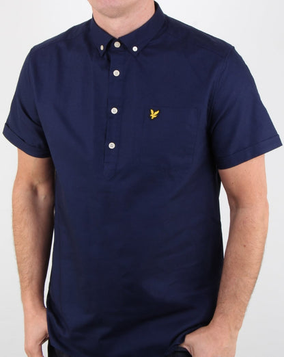 Lyle And Scott Oxford Kurzarmhemd, Marineblau