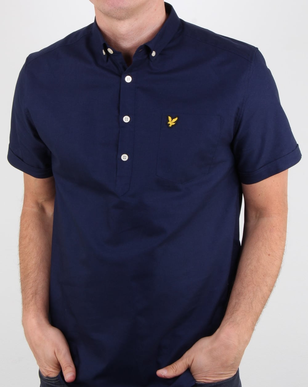 Lyle And Scott Oxford Kurzarmhemd, Marineblau