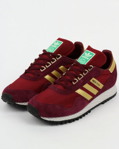 Adidas New York Sneakers Burgund/Gold