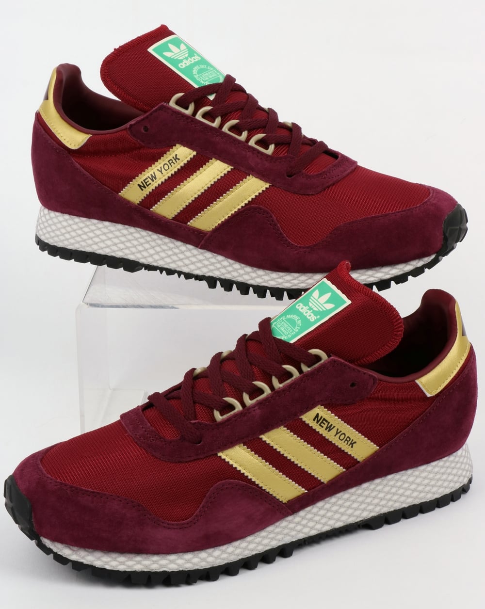 Adidas New York Sneakers Burgund/Gold