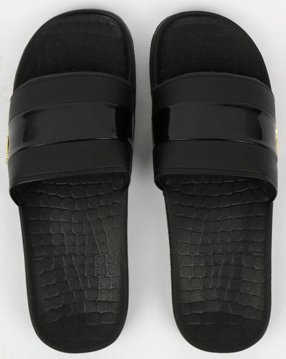 Lacoste Fraisier Sliders Schwarz/Gold
