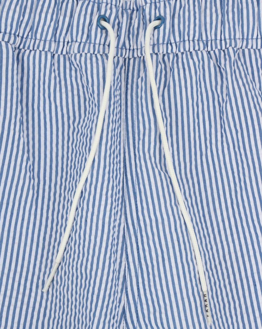 Farah Colbert Seersucker Swim Shorts Royal Blue