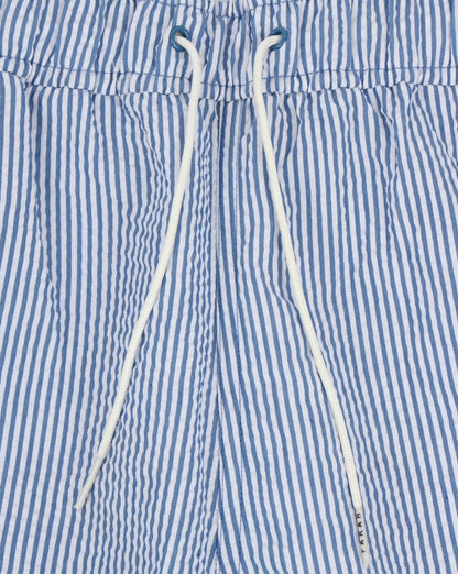 Farah – Colbert Seersucker-Badeshorts in Königsblau