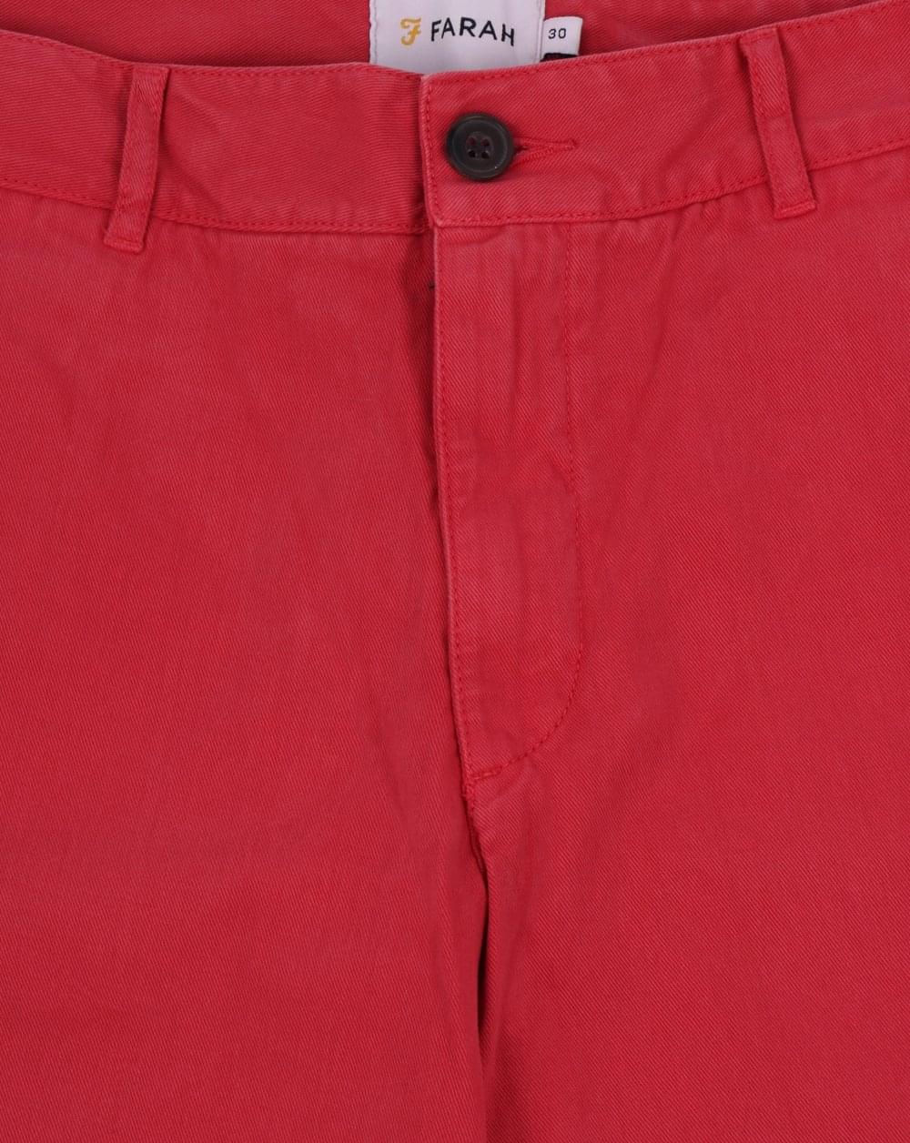 Farah – Hawk – Chino-Shorts in Stückfärbung, Fuchsie