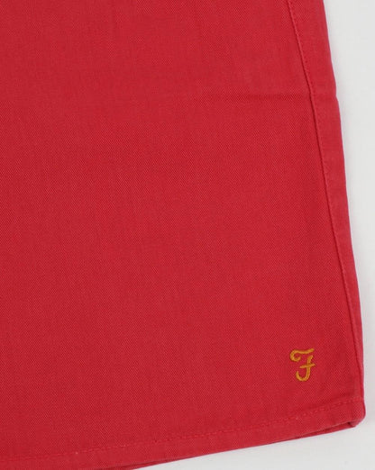 Farah – Hawk – Chino-Shorts in Stückfärbung, Fuchsie