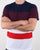 Luke Toto Stripe T Shirt Navy