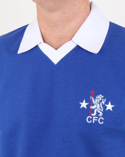 80er Casual Classics Chelsea 1976 Retro Hemd Blau