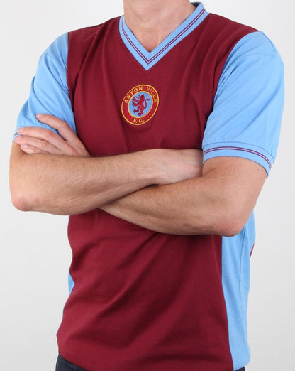 80er Casual Classics Aston Villa 1982 Retro-Shirt Weinrot