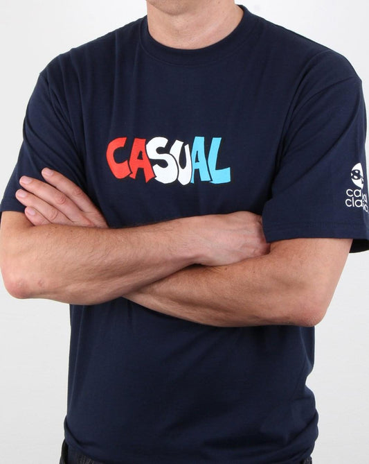 80er Casual Classics Graffiti T-Shirt Marineblau