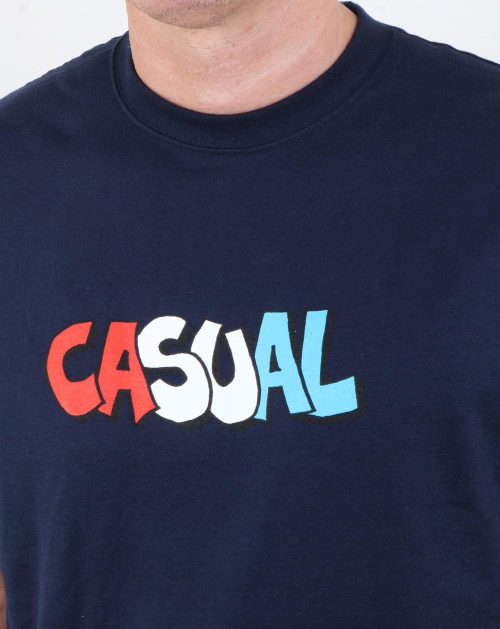 80er Casual Classics Graffiti T-Shirt Marineblau