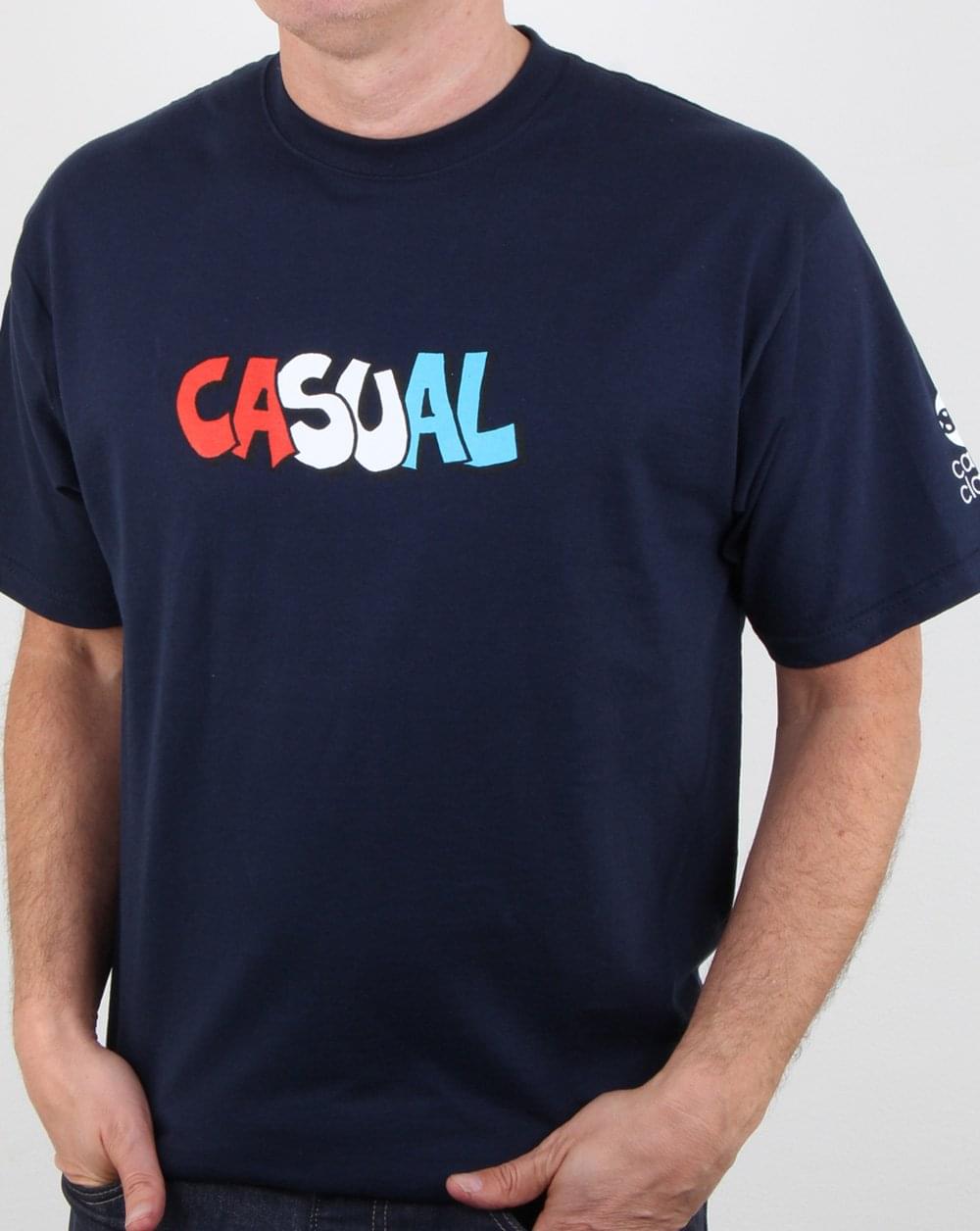 80er Casual Classics Graffiti T-Shirt Marineblau
