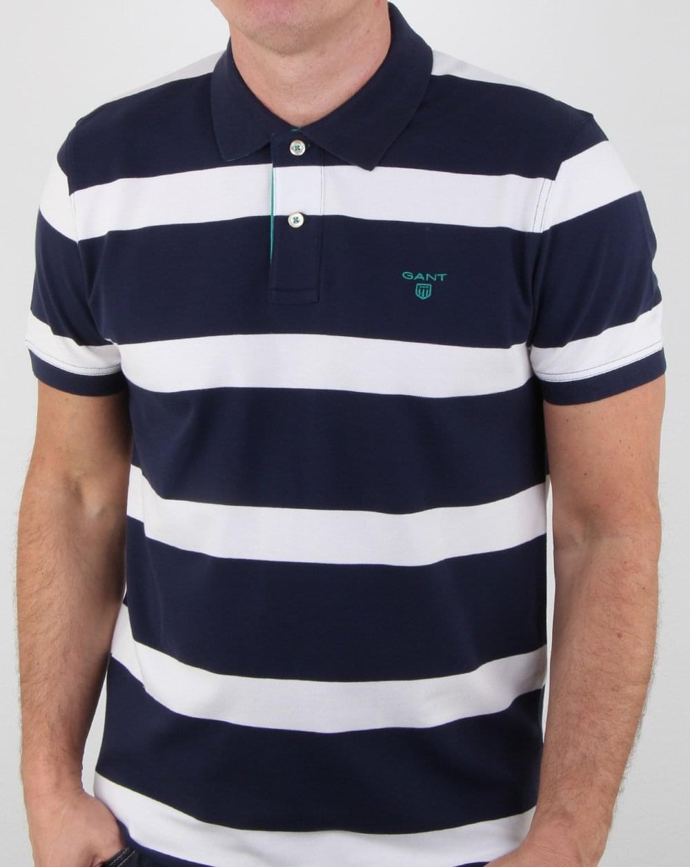 Gant Contrast Collar Rugger Marine