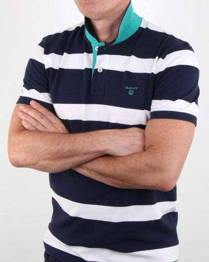 Gant Contrast Collar Rugger Marine