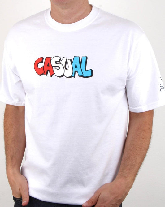 80er Casual Classics Graffiti T-Shirt Weiß