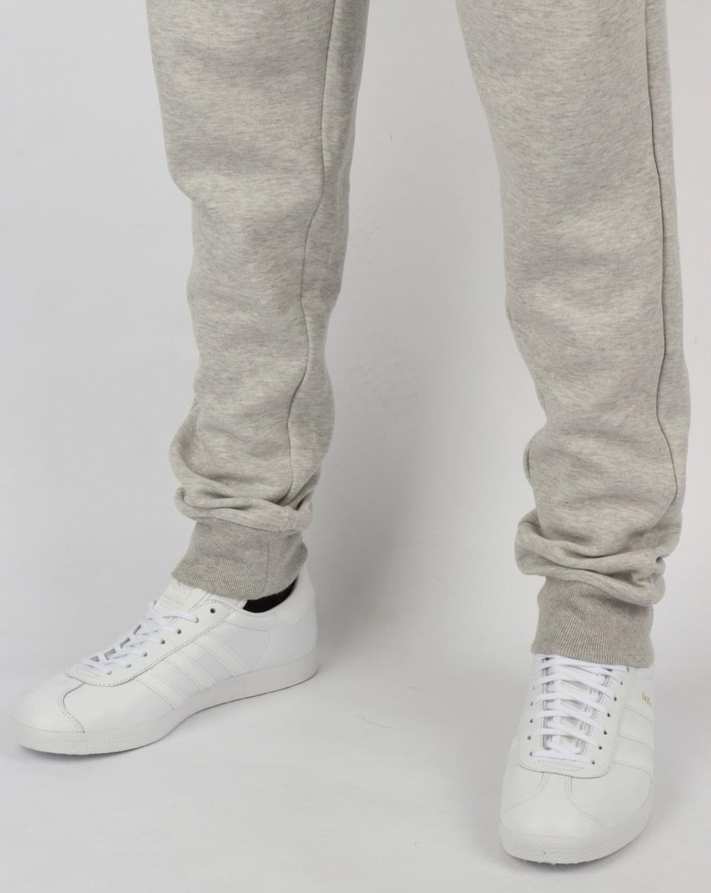 Fila Vintage Sarento Track Bottoms Light Grey Marl