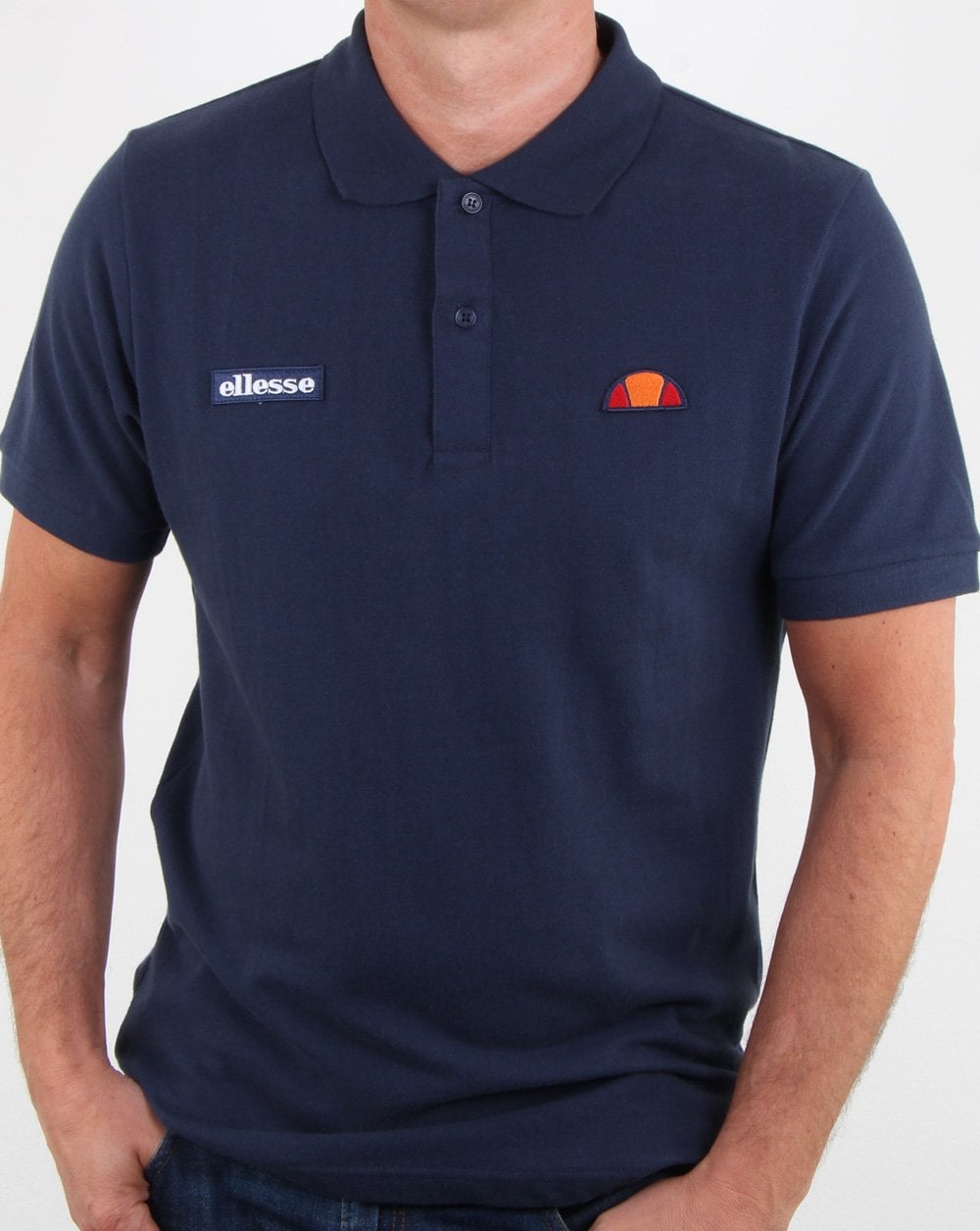 Ellesse – Heritage-Poloshirt in Marineblau