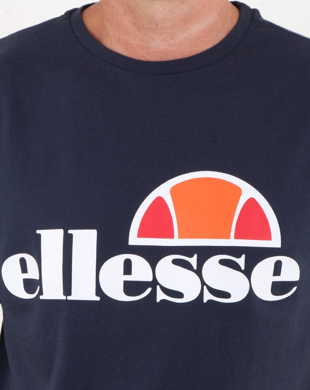 Ellesse – T-Shirt mit Logo in Marineblau