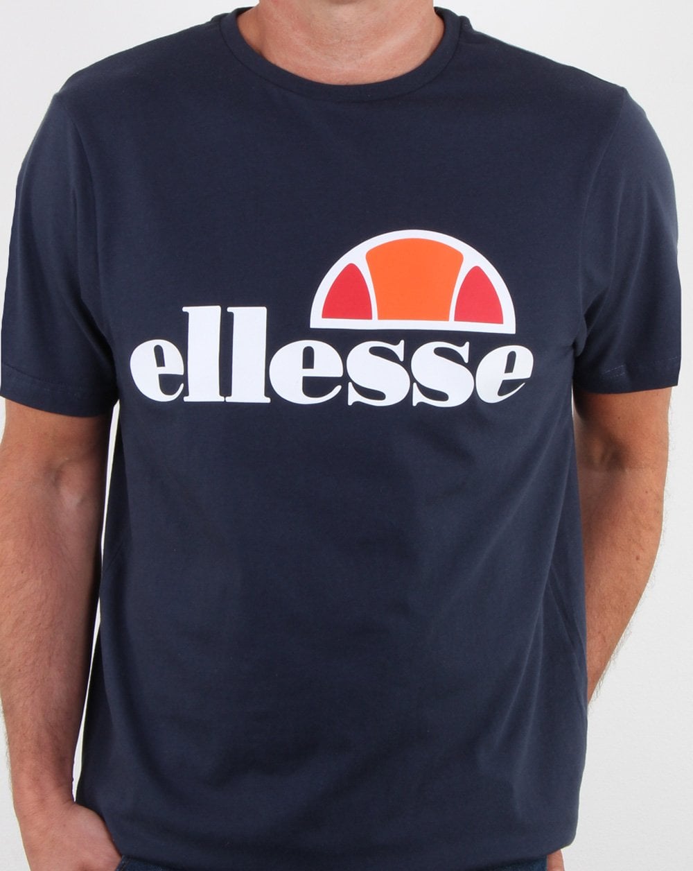 Ellesse – T-Shirt mit Logo in Marineblau