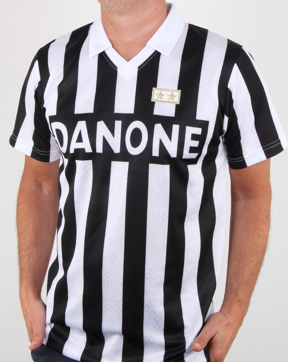 80er Casual Classics Juventus 1993 UEFA Cup Finale Shirt Schwarz/Weiß