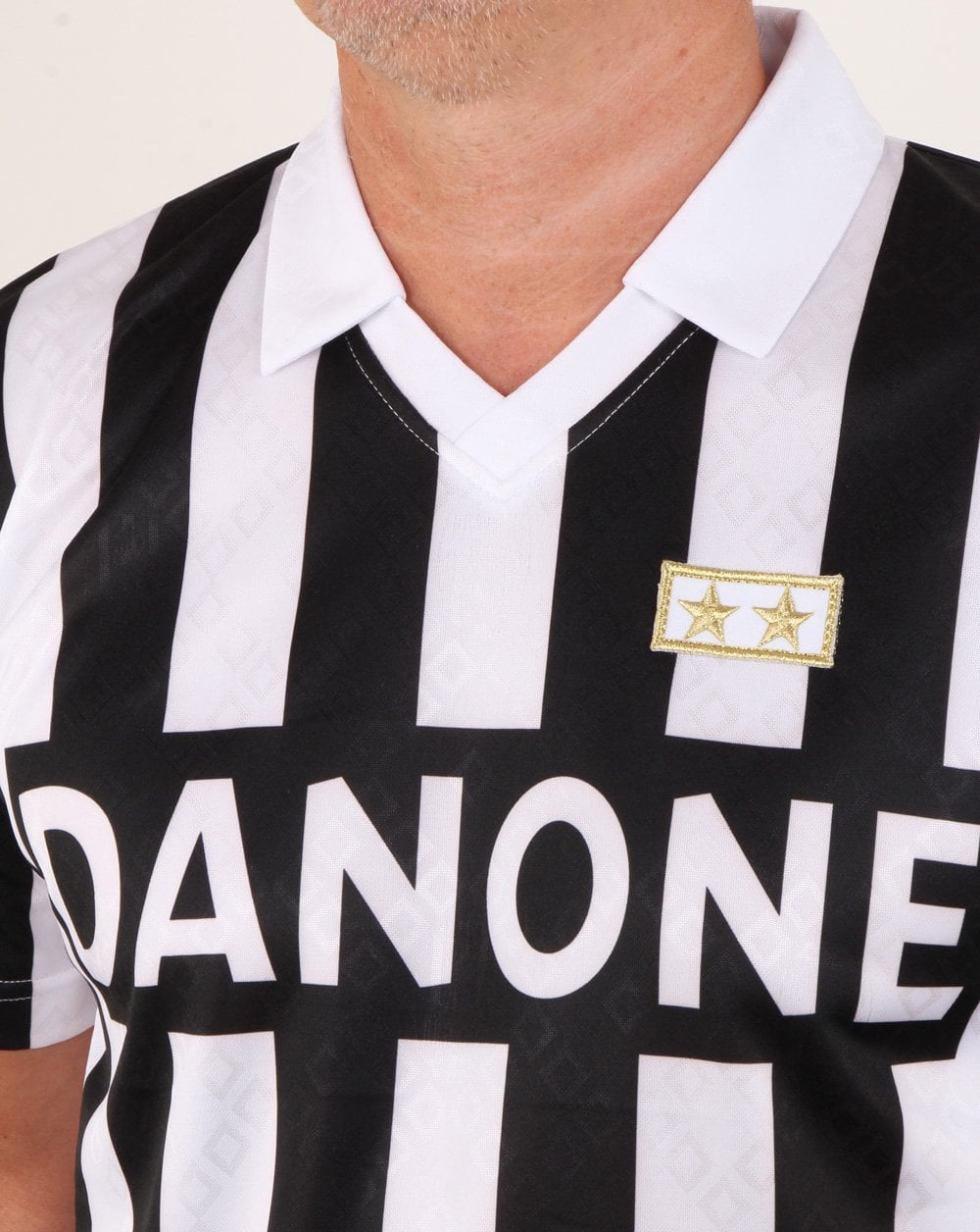 80er Casual Classics Juventus 1993 UEFA Cup Finale Shirt Schwarz/Weiß