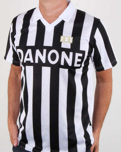 80er Casual Classics Juventus 1993 UEFA Cup Finale Shirt Schwarz/Weiß