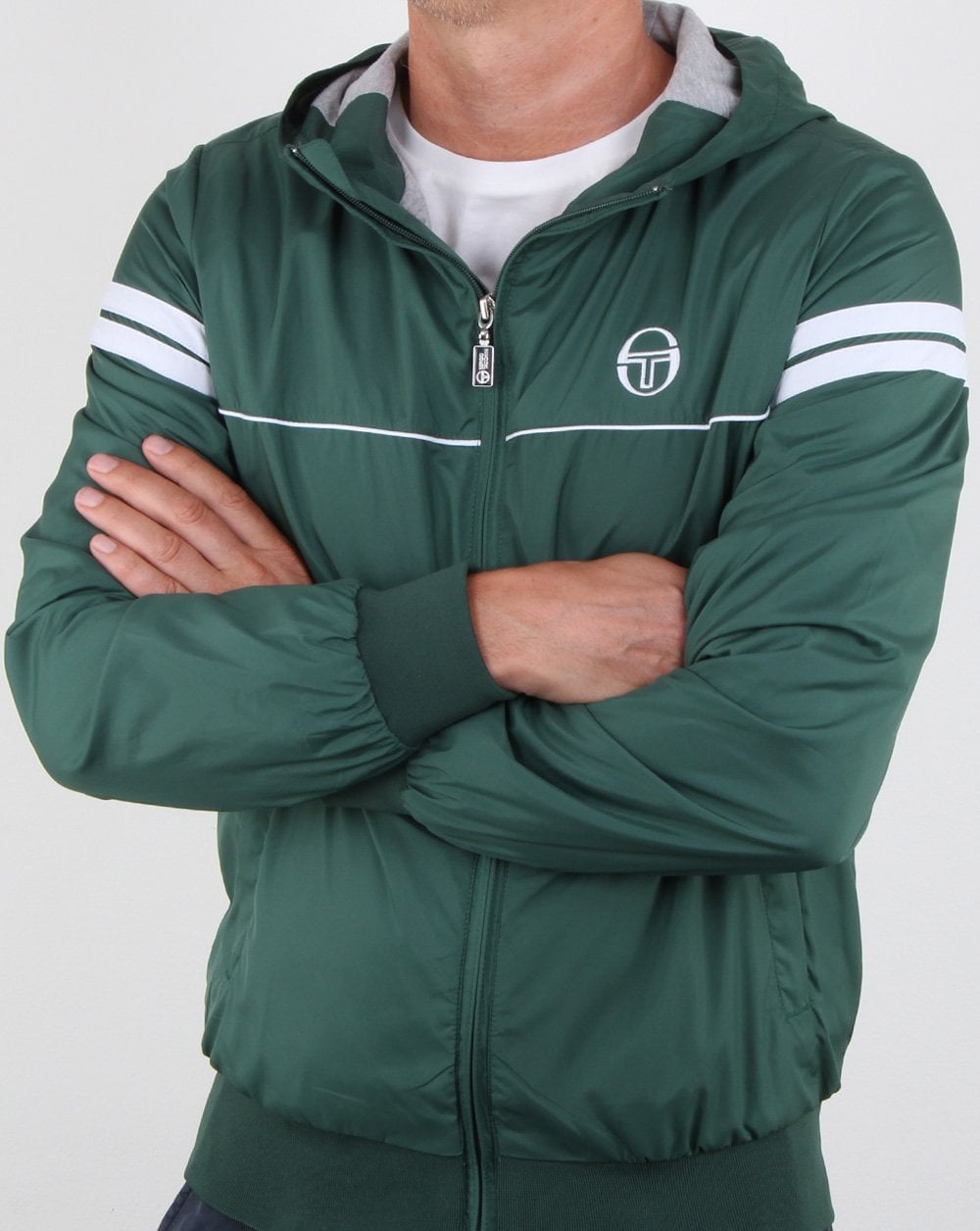 Sergio Tacchini Orion Kapuzenjacke Waldgrün