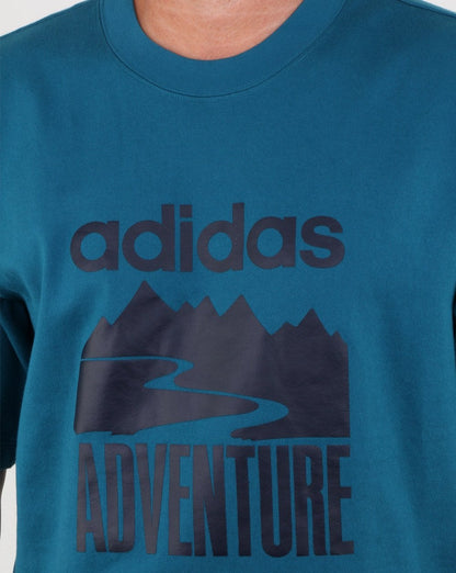Adidas Originals Adventure T-Shirt Echtblaugrün