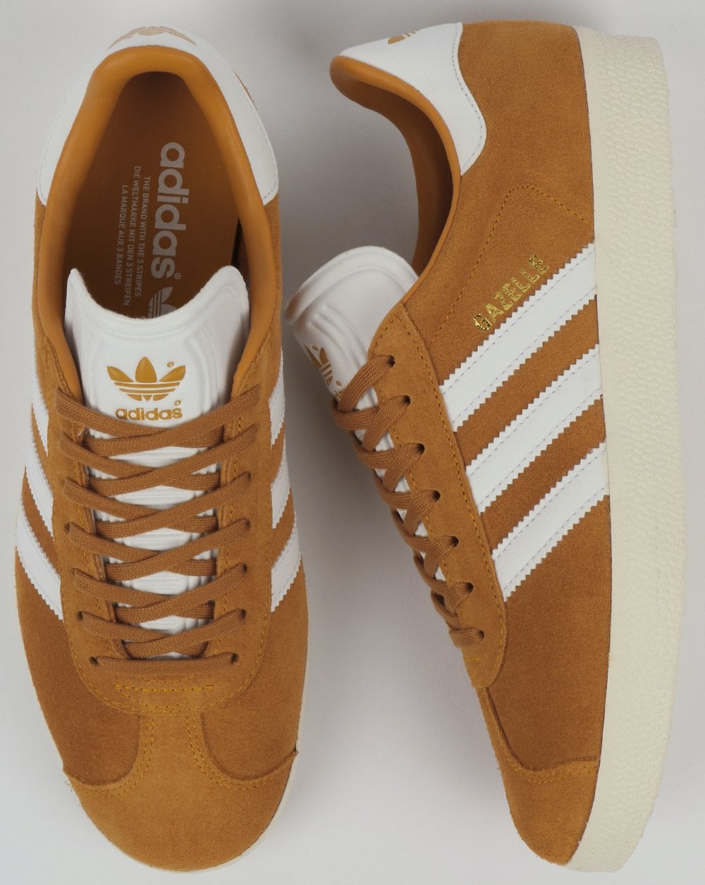 Adidas Gazelle Sneakers Collegiate Gold/Weiß