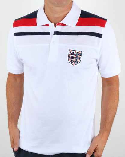 80er Casual Classics England 1982 Poloshirt Weiß
