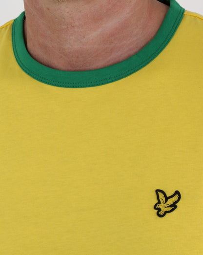Lyle And Scott Country Ringer T-Shirt Gelb