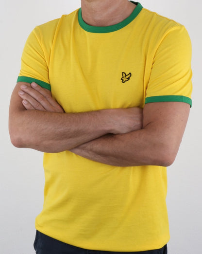 Lyle And Scott Country Ringer T-Shirt Gelb