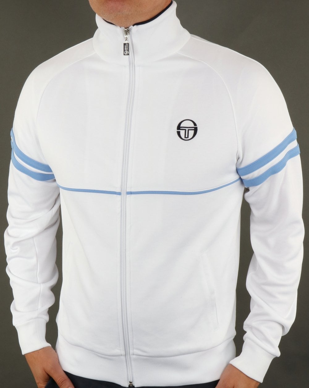 Sergio Tacchini Star Trainingsjacke Weiß/Himmelblau