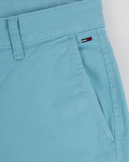 Tommy Hilfiger Shorts aus Baumwolltwill Hellblau