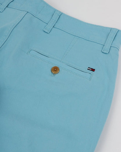 Tommy Hilfiger Shorts aus Baumwolltwill Hellblau