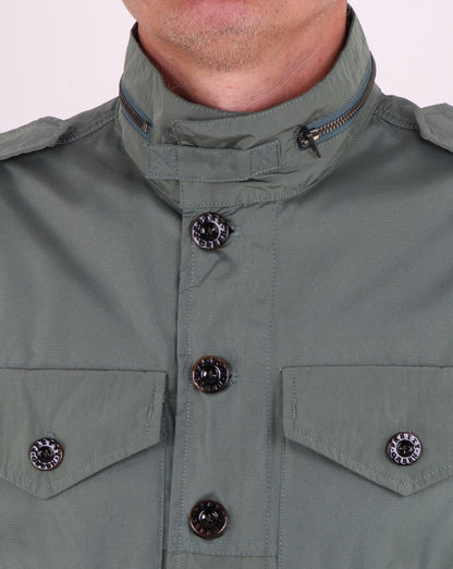 Pretty Green Kontraststoff M65 Jacke Grün