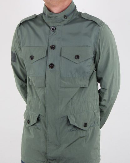 Pretty Green Kontraststoff M65 Jacke Grün