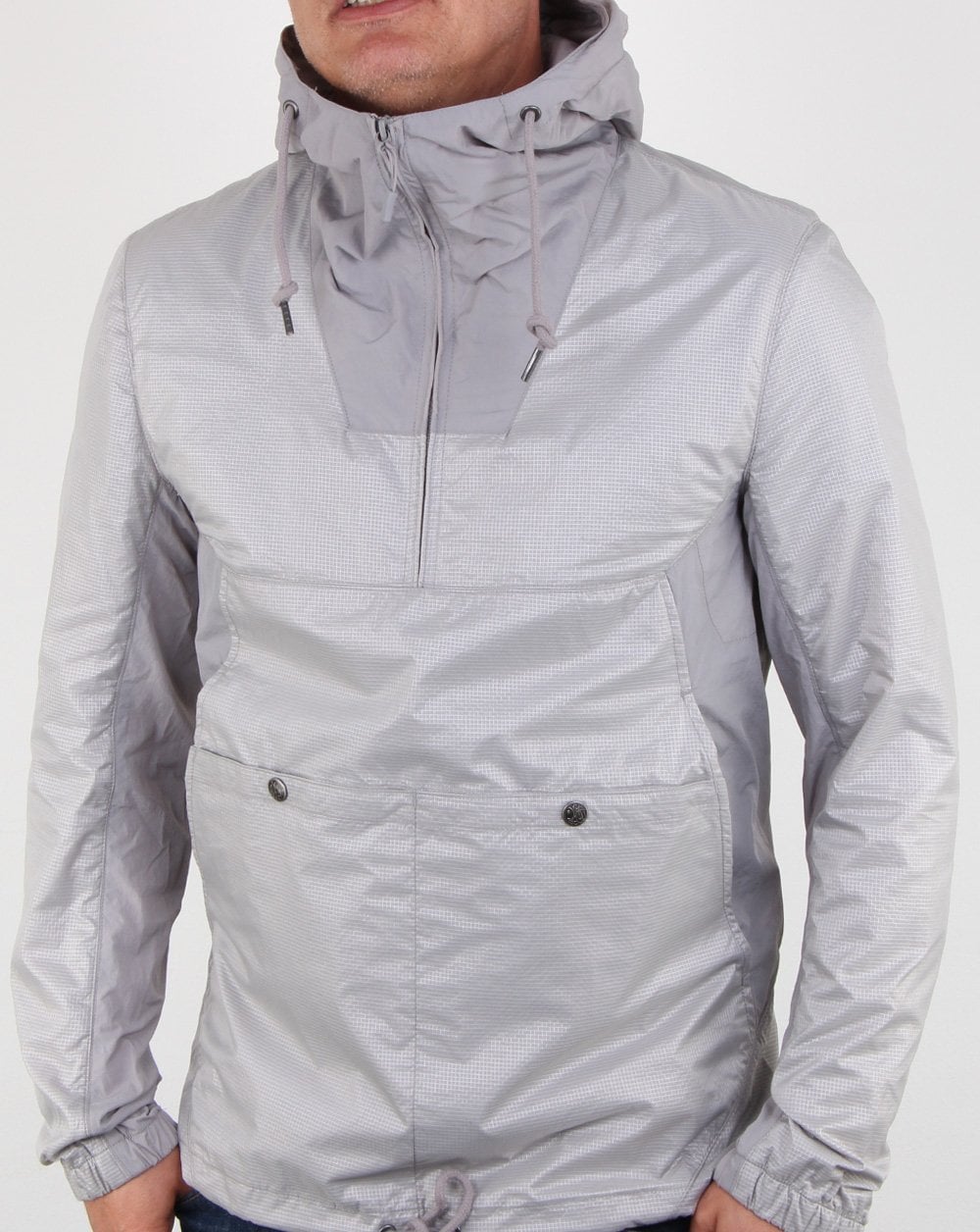 Pretty Green Kapuzenjacke zum Überziehen Grau