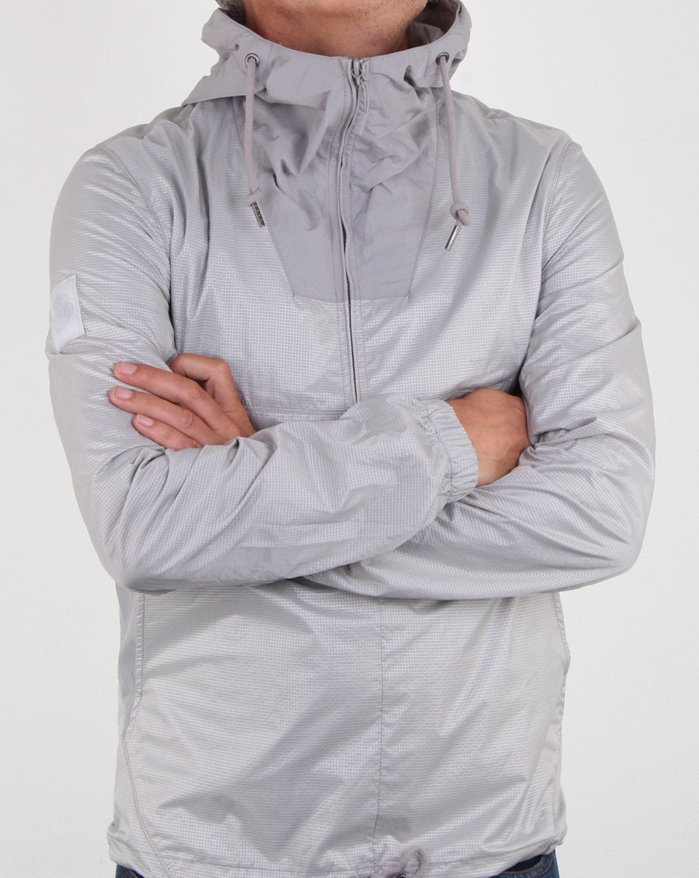 Pretty Green Overhead Hooded Jacket Grey