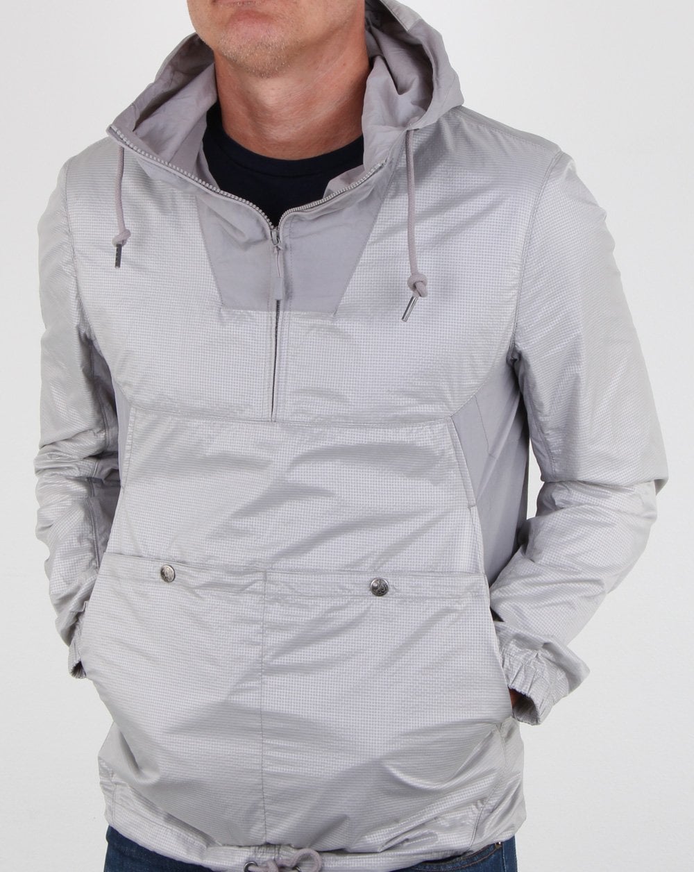 Pretty Green Kapuzenjacke zum Überziehen Grau