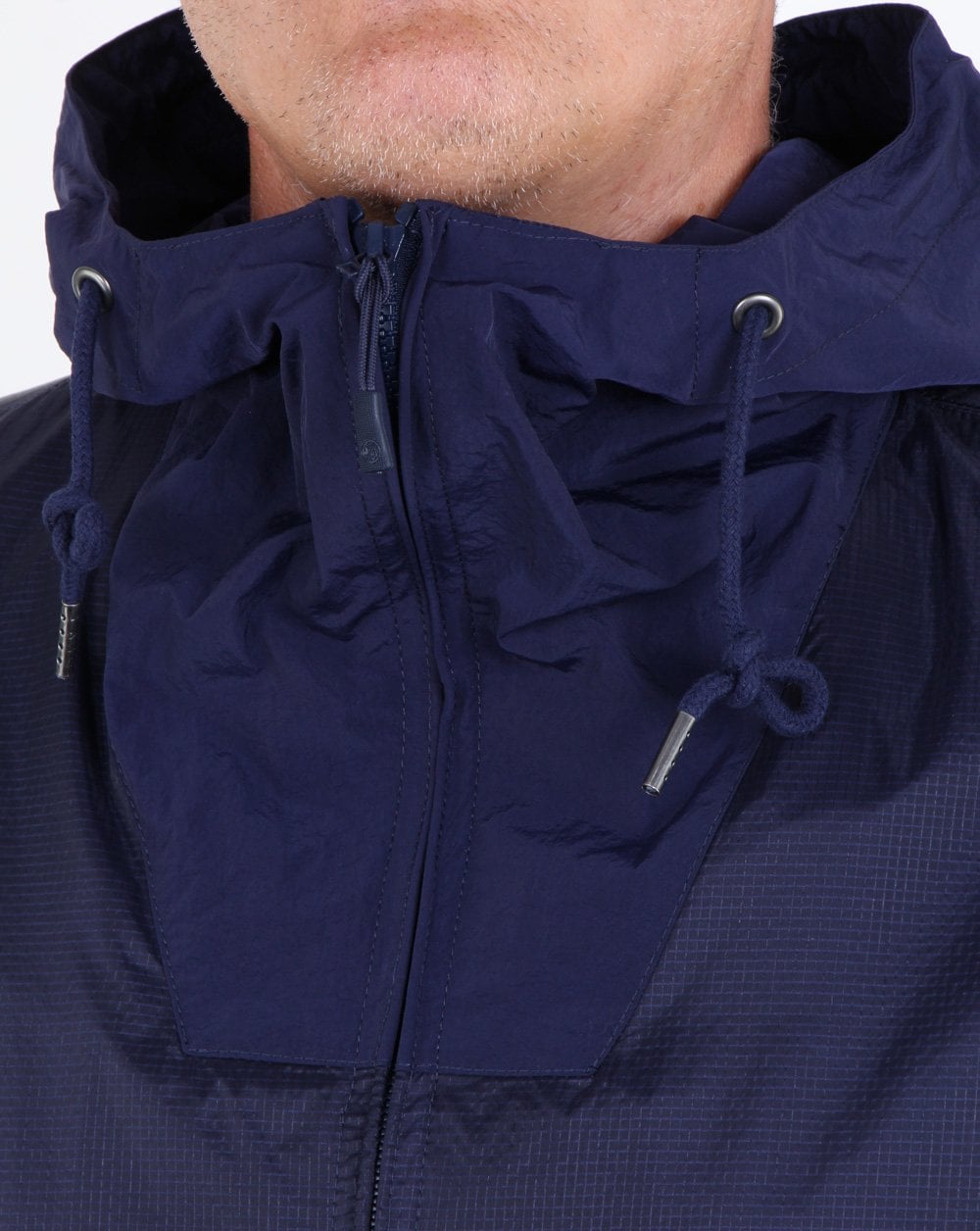 Pretty Green – Überziehjacke mit Kapuze, Marineblau