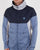Pretty Green Zip Through Hooded Contrast Jacket Navy
