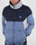 Pretty Green Zip Through Hooded Contrast Jacket Navy